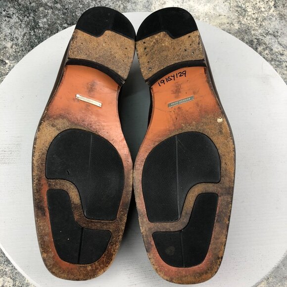 Gordon Rush Men's Size 13 Brown Leather Casual Slip On Loafers Shoes - Picture 9 of 13